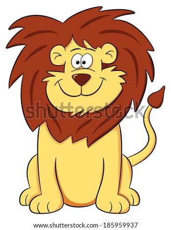 Cute Lion Cartoon Stock Vector 145679468 - Shutterstock