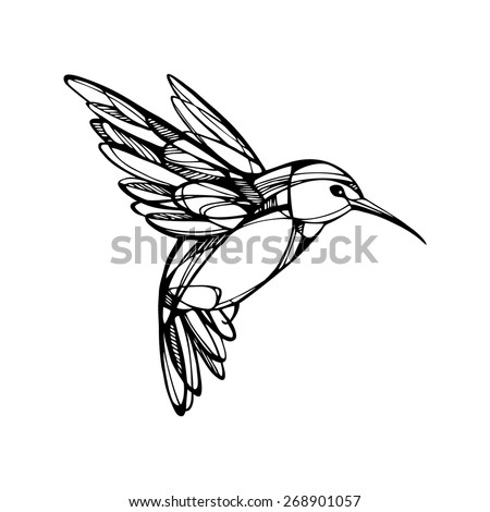 Hummingbirds Silhouette Isolated Vector Set Stock Vector 304749989 ...