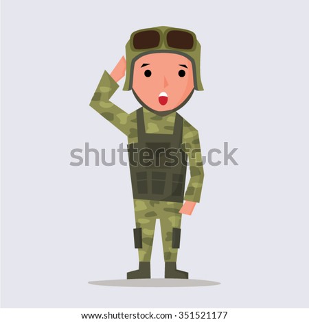 Cartoon Soldier Us Air Force Stock Vector 199737818 - Shutterstock