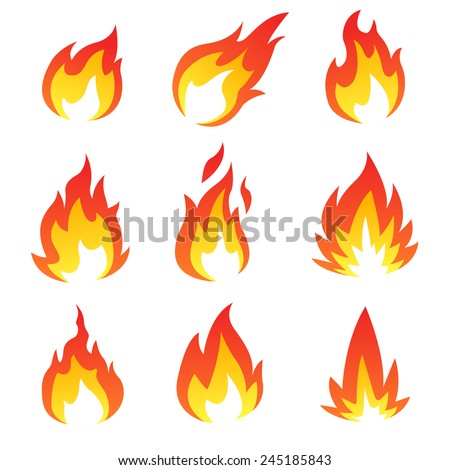 Fire Flames Stock Vector 310519796 - Shutterstock