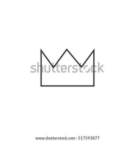 Abstract Geometric Crown Stock Vector 517593841 - Shutterstock