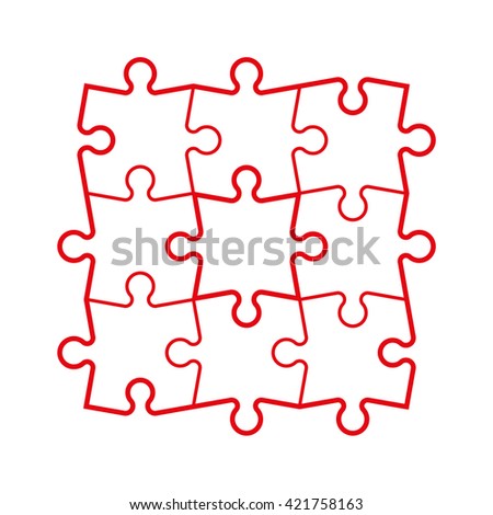 jigsaw puzzle vector blank simple template stock vector 283500146 jigsaw puzzle vector blank simple template stock vector 283500146