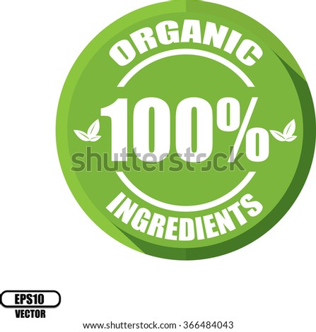 Green Rubber Stamp Text 100 Organic Stock Vector 143877193 - Shutterstock