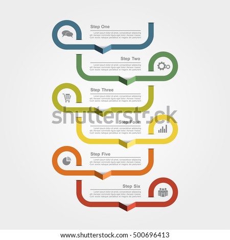 Vector Infographic Timeline Report Template Icons Stock Vector ...