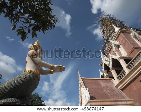 CHAINART,THAILAND - July 23 : Traditional Art of Thai Chapel at Wat ... CHAINART,THAILAND - July 23 : Traditional Art of Thai Chapel at Wat ...