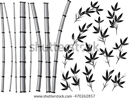 Vector Bamboo Design Stock Vector 470262866 - Shutterstock