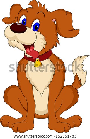 Dog Cartoon Stock Vector 124931459 - Shutterstock