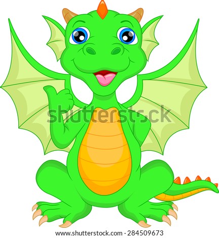 Dragon Cartoon Stock Vector 203224153 - Shutterstock