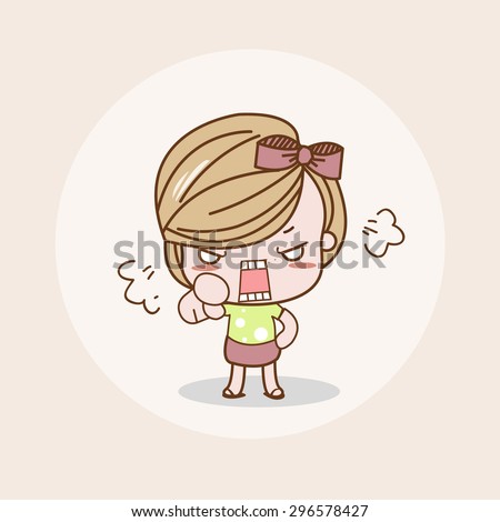 Push Girl Lady Woman Isolated Vector Stock Vector 313368560 - Shutterstock