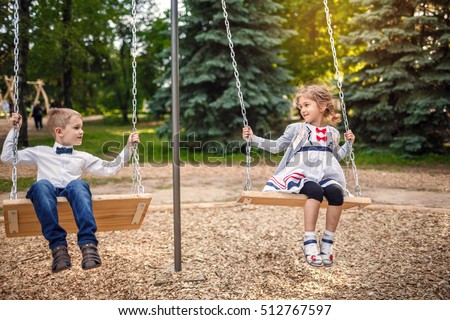 Two Children Sitting Far Apart On Stock Photo 2136831 - Shutterstock