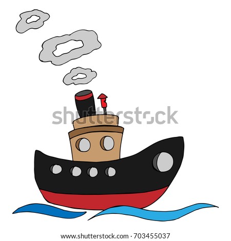 Cartoon Boat On White Background Vector Stock Vector 27396262 ...