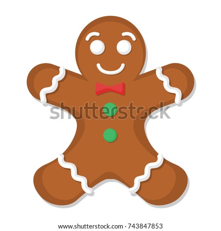 Cartoon Gingerbread Man Stock Illustration 110988311 - Shutterstock