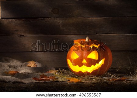 Halloween Pumpkin Head Jack Lantern On Stock Photo 299077934 - Shutterstock