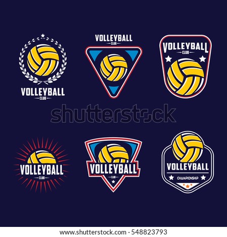 Vector Abstract Logo Volleyball Ball Decoration Stock Vector 514786162 ...