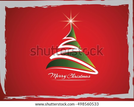 Merry Christmas Vector Illustration Eps 10 Stock Vector 120091366