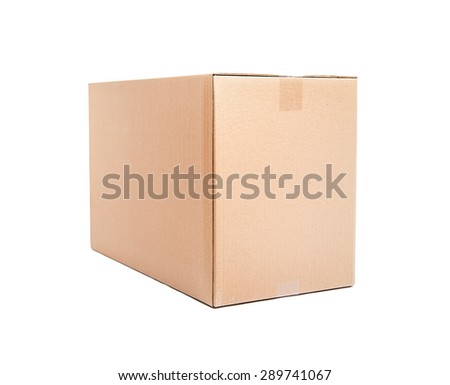 Cardboard Box Isolated On White Stock Photo 524214037 - Shutterstock