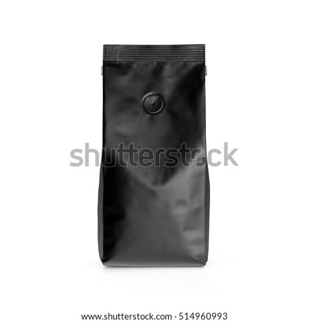 Download Blank Foil Plastic Pouch Coffee Bag Stock Photo 514961011 ...