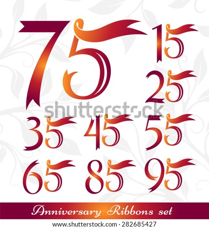  Anniversary  50th Emblem  Tree Classic Style Stock Vector 