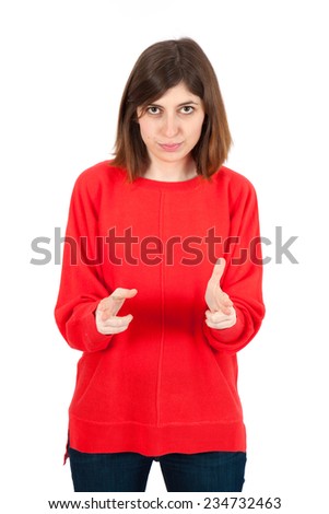 Young Woman Holding Groin Because Need Stock Photo 