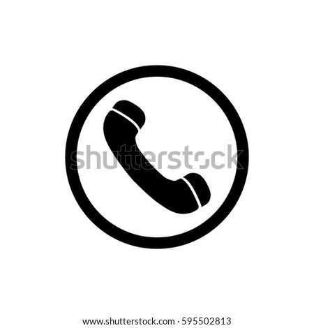 Phone Isolated Flat Web Mobile Icon Stock Vector 318049859 - Shutterstock