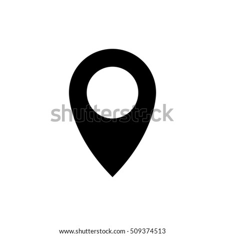 Pin Icon Vector Location Sign Isolated Stock Vector 426664555