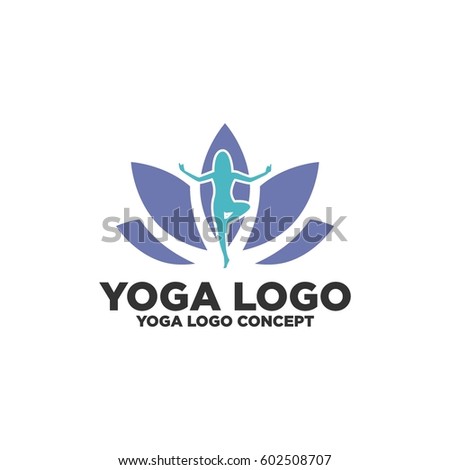 mockup logo yoga Flower Tulip Vector Mockup Stock Spa Cosmetic Logo