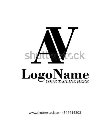 Av Letter Logo Design Creative Modern Stock Vector 591328799 - Shutterstock