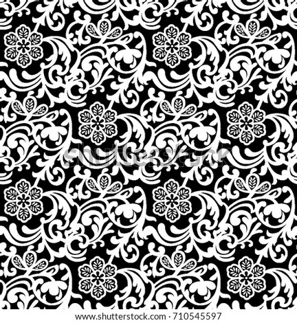 Royal Scroll Pattern Vol White 01 Stock Vector 3310172 - Shutterstock