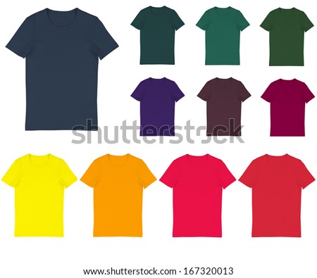 Tshirt Front Back Different Colors Where Stock Photo 2684969 - Shutterstock