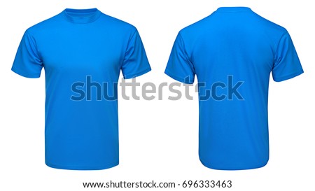 Download 4271 Royal Blue T Shirt Template Front And Back Psd File