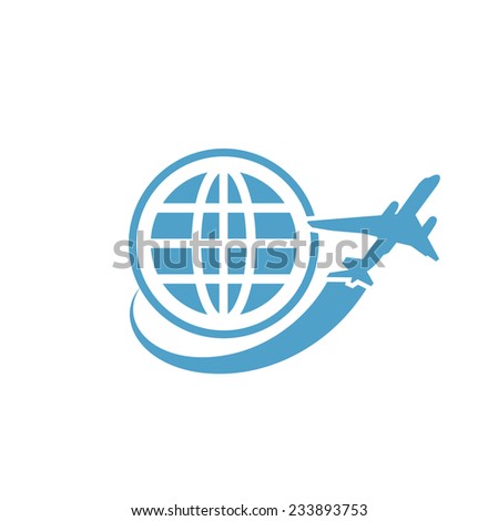 Around World Travel Logo Design Template Stock Vector 501872620 ...