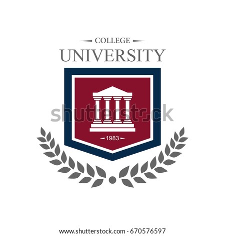 University Education Logo Design Stock Vector 670576648 - Shutterstock