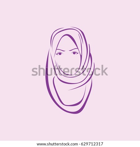 Beauty Hijab Logo Stock Vector 629712299 Shutterstock