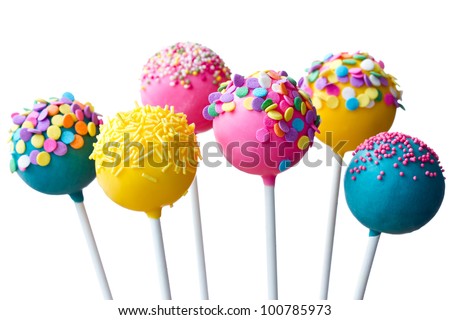 Cake pops - stock photo