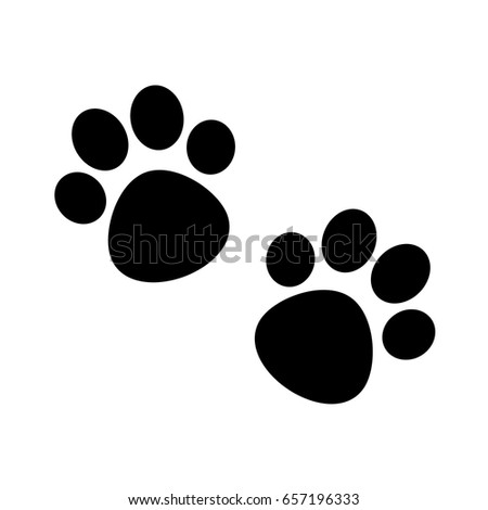 Paw Prints Stock Vector 47791231 - Shutterstock