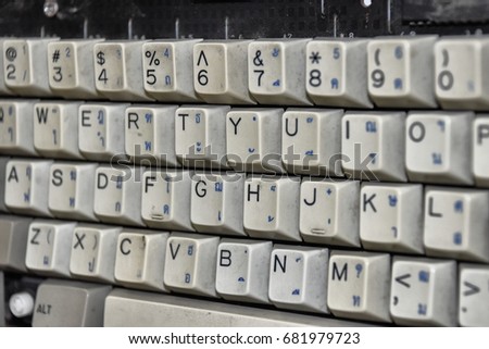 Alphabet Made Letters Computer Keyboard White Stock Photo 121653937 ...