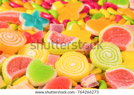 Mixed Colorful Fruit Bonbon Close Stock Photo 85923595 - Shutterstock