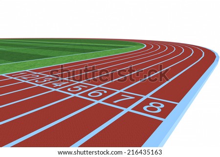 Top View Running Track Soccer Field Stock Vector 153268349 - Shutterstock