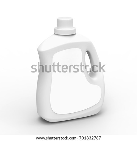 Blank Plastic Bottle Laundry Detergent Isolated Stock Vector 615167780 ...