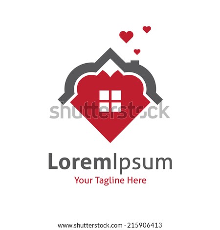 home vector love Home Vector Love Vector 487553383 Stock Shutterstock  Logo