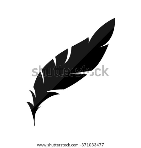 Feather Stock Vector 87225274 - Shutterstock