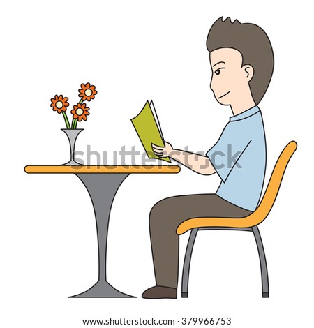 Correct Sitting Posture Vector Illustration Stock Vector 132172985 ...