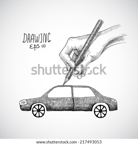 Sketch Car Abstract Vector Design Concept Stock Vector 331112849 