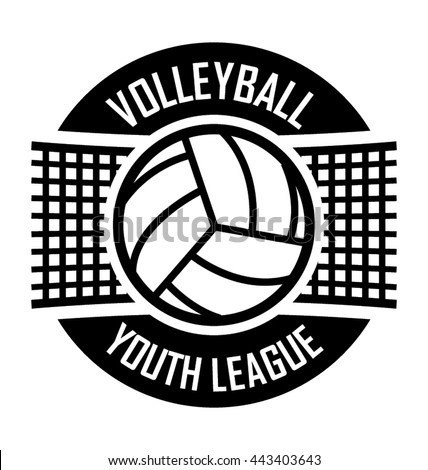 Vector Volleyball Crew Logo Ball Sport Stock Vector 477237241 ...