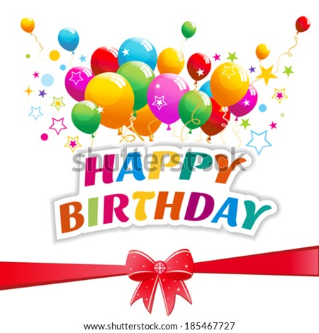 Happy Birthday Typography Vector Design Greeting Stock Vector 570763687 ...