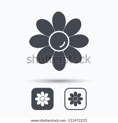 Flower Icon Florist Plant Petals Symbol Stock Vector 452386681