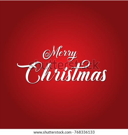 Merry Christmas Vector Text Calligraphic Lettering Stock Vector ...