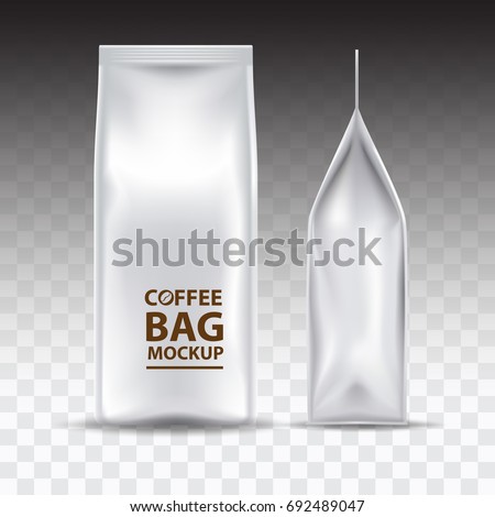 Download Coffee Bag Mockup Packaging Isolated Stock Vector ...