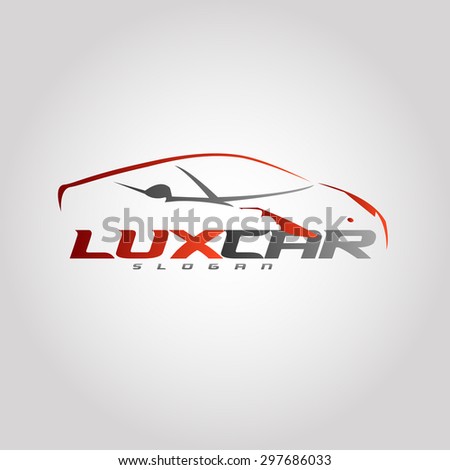 abstract car design concept automotive topics vector logo design 