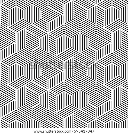 Black White Geometric Pattern Background Vector Stock Vector 237661555 ...